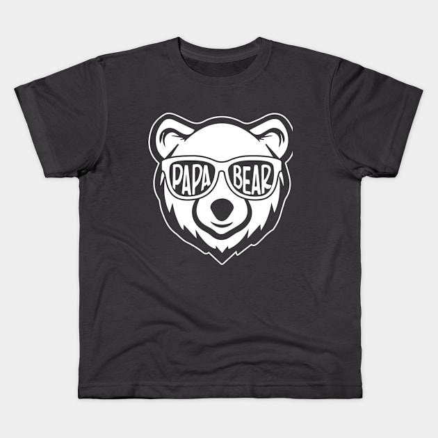 PAPA BEAR Kids T-Shirt by Jackies FEC Store